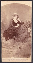 Emma A. Haight Cabinet Photo of Beautiful Young Woman - Schuyler Lake, NY - £19.78 GBP