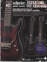Schecter Blackjack SLS Collection Crimson Redburst guitar advertisement print - £3.38 GBP