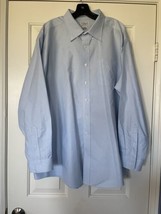 LL Bean Light Blue Long Sleeve￼Button Down Shirt Mens Sz 18 35 Item 209410 - £20.46 GBP