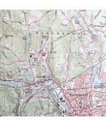 Map Blackstone Massachusetts RI USGS 1979 Topographic Geo 1:24000 27x22&quot;... - $834.40 MXN