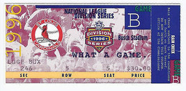 1996 NLDS Ticket Stub Game 2 Padres @ Cardinals National League Division Series - £34.28 GBP