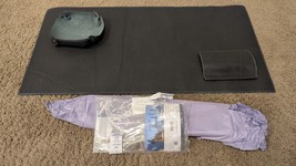 ELIZO Real Leather Desk Mat Set (32&quot;x16&quot;) Large Desk Cover Blotter Prote... - $32.99