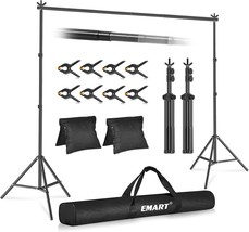 Emart Photo Video Studio 10Ft Adjustable Background Stand Backdrop Support - $56.42