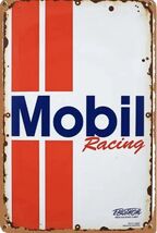 Mobil Exxon Retro Vintage Gas Gasoline Oil Tin Sign 8x12 inches Station Ppo - $34.91 CAD