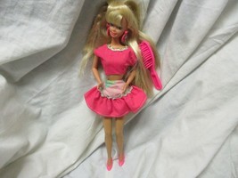 Vintage 1993 Paint &#39;n Dazzle Barbie Blonde with Brush Doll and Brush Only - £18.50 GBP