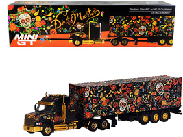 Western Star 49X with 40 Ft Container &quot;Dia de los Muertos&quot; (Day of the Dead) Bla - £104.58 GBP