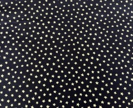 White Stars on Navy Blue Fabric July 4th Patriotic 56&quot; x 56&quot; Hemmed on 3 sides - £13.14 GBP