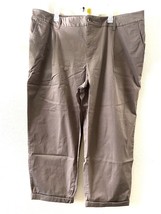 NWT A New Day Women&#39;s High RIse Side Pocket Chino Pants, Brown, 2X - £8.65 GBP