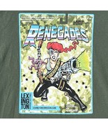 Renegades Allison Kerpowski A-Bomb Graphic T-Shirt Green Lex Comiccon Ad... - $17.10