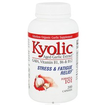 Kyolic Garlic 101 Stress &amp; Fatigue Relief Formula, 200 Capsules - £18.06 GBP