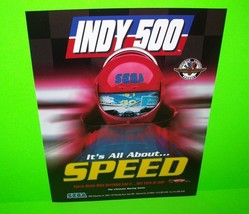 INDY 500 Original 1995 Video Arcade Game  Flyer Vintage Promo Retro Artwork - £10.49 GBP