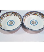 Two Euro Ceramica Zanzibar Pasta Bowls - $653.57 MXN