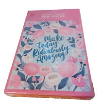 JIGSAW PUZZLE 1000 Piece &quot;Make Today Ridiculously Amazing&quot; Floral Design - £7.53 GBP