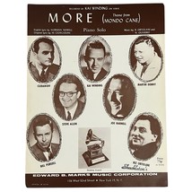 More Theme From Mondo Cane Sheet Music Kai Winding Piano Solo Steve Allen - $142.47 MXN
