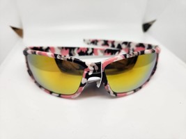 XSPORTZ Pink Camo Wrap-Around Sunglasses (UV400) Color Shift Lenses - £5.13 GBP