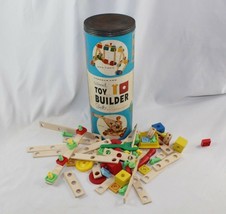 Vintage Original 1960&#39;s Lincoln Log Wood Toy Builder Set by Playskool - FULL - £29.91 GBP