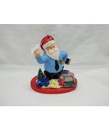 Police Man Santa Clause Naughty List Christmas Holiday Ornament 3 1/2&quot; - $15.83