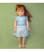 18&quot; VINTAGE FIBRE CRAFT DOLL RED HAIR GREEN EYES TWO FRONT TEETH SOFT BO... - £14.78 GBP