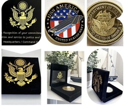 Us Navy - Uss America CV-66 Challenge Coin Usn - £22.07 GBP
