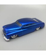 Jada 1951 &#39;51 Mercury Lead Sled Blue Diecast Car 1/64 Scale Rubber Tires - $25.15