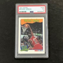 1991 Hoops #536 Michael Jordan PSA 5 EX Bulls - £37.54 GBP