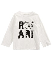First Impressions Infant Boys Roar Print T-shirt,Snow Owl Heather,3-6 Mo... - £10.22 GBP