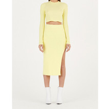 COTTON CITIZEN Womens Melbourne Skirt Slim Yellow Size S - £47.74 GBP