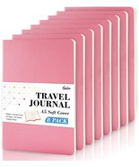 Feela 8-Piece Soft Cover Bulk Notebook Set, Lined Travel Journal For Men... - $51.84 CAD