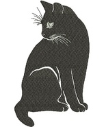 black cat   Machine Embroidery Designs, instantly download - $4.49