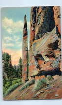 Chimney Rock on Cody Way to Yellowstone National Park Wyoming Postcard - £5.37 GBP
