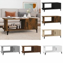 Modern Wooden Rectangular Coffee Table With Storage Compartment Shelf &amp; Legs - £47.50 GBP+