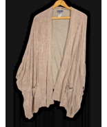 Barefoot Dreams Cardigan Shawl Wrap One Size Plus Cozychic Ultra Lite So... - $178.54 CAD