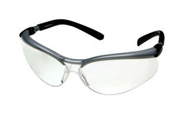 3M BX Anti-Fog Safety Glasses Clear Lens Black/Silver Frame - $10.95