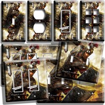 Roman Gladiator Armored Warrior Light Switch Outlet Wall Plates Game Room Decor - £9.42 GBP+