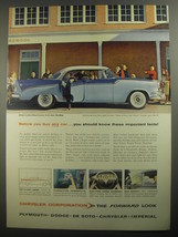 1956 Chrysler Corporation Ad - Dodge Custom Royal Lancer 4-Door Hardtop - £14.54 GBP