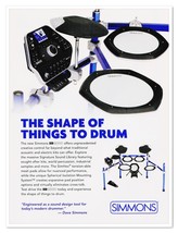 Print Ad Simmons SD2000 Mesh Head Drum Kit 2018 Magazine Advertisement - $180.99 MXN