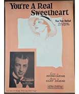You&#39;re A Real Sweetheart Fox Trot Ballad by Caesar &amp; C Friend - 1928 She... - $12.80 CAD