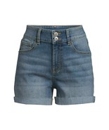 No Boundaries Midrise Double Button Shorts, Medium Wash Size 11 - $397.35 MXN