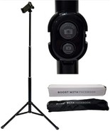 58in Tripod Portable Lightweight Adjustable Smartphone Holder + Remote Shutter - $14.84