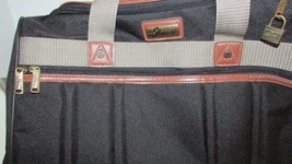 Skyway luggage travel overnight carry on duffel bag black brown tan w/ lock - £15.81 GBP