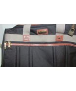 Skyway luggage travel overnight carry on duffel bag black brown tan w/ lock - £15.54 GBP