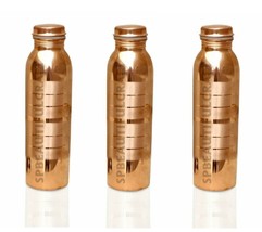Copper Water Drinking Bottle Tumbler Ayurvedic Health Benefits 1000ML Se... - £39.24 GBP