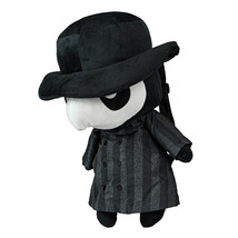 Creepy Cute Plague Doctor Plushie Backpack Black Halloween Fashion Day Bag - £39.50 GBP