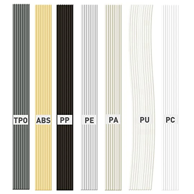 Plastic Welding Rods, 7 Types ABS PP PU PE PA PC TPO 13 Inch Plastic Wel... - $134.45