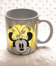 Disney Minnie Mouse Dots &amp; Outlines of Gold Large 20oz Ceramic Mug-NEW - £13.23 GBP