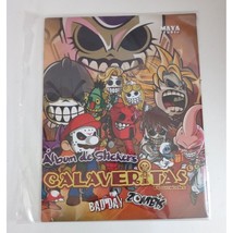 New CALAVERITAS Skulls Skeletons Day Of The Dead Death Sticker Album - $9.65