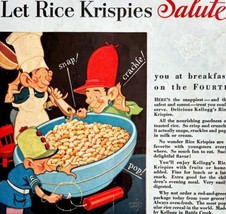 Kelloggs Rice Krispies Snap Crackle Pop 1933 Advertisement Cereal DWFF13 - $779.39 MXN
