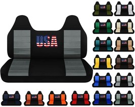 USA seat covers fits Ford F150 truck 92-04 Front bench seat with Molded Headrest - $96.99