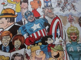 Vintage 172 comic strips poster: Spider-man,Captain America,Groo,Peanuts,Disney - £94.13 GBP