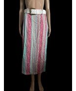 Vintage Bonjour Women&#39;s Aztec Woven Wrap Around High Waist Skirt BoHo Si... - $567.29 MXN